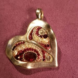 Heart Pendant Sterling Silver Or Paz QVC